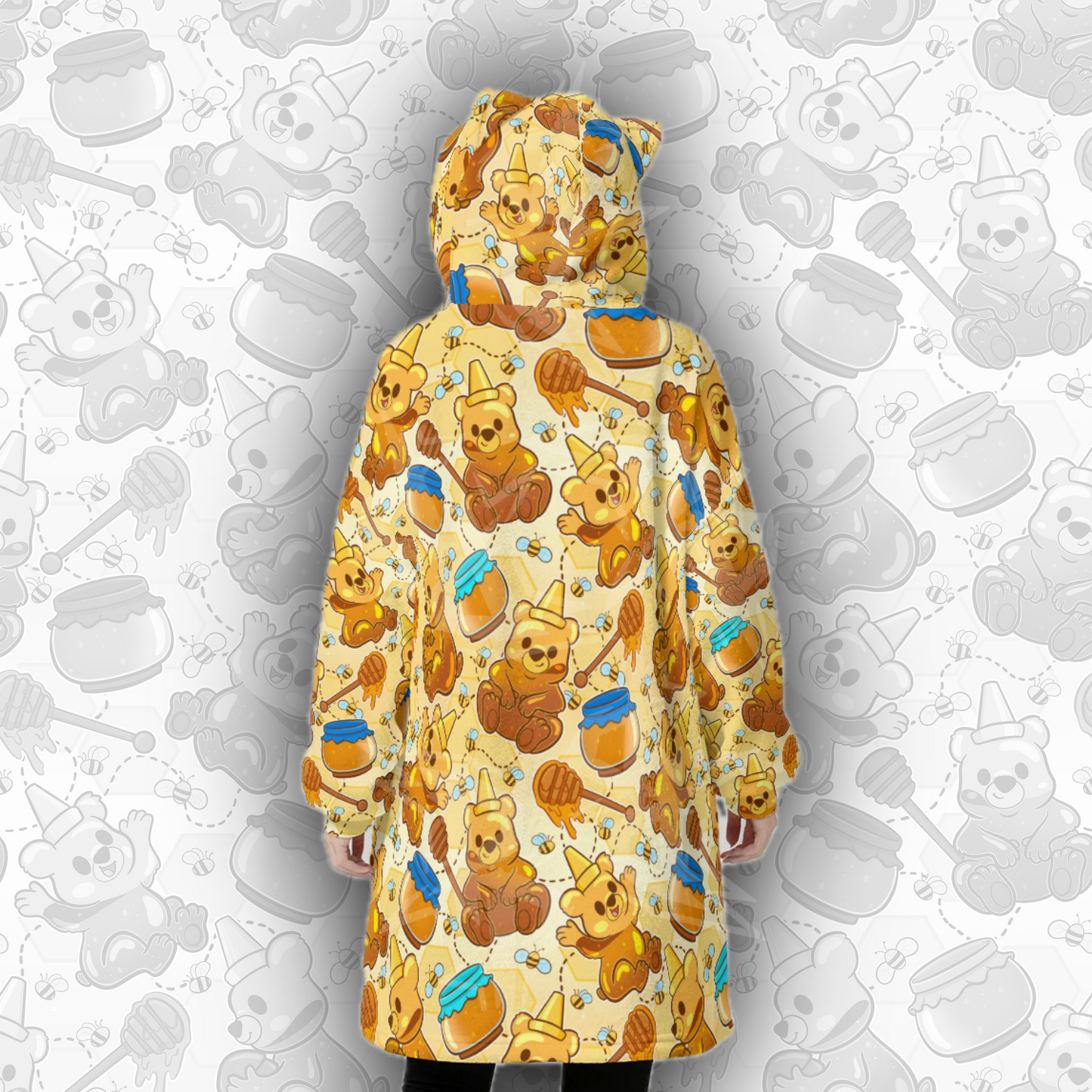 Honey Bears Hooded Blanket