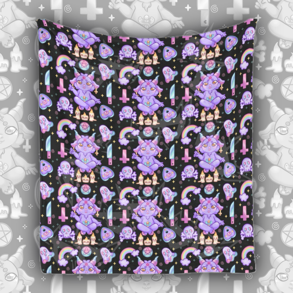 Pastel Baphomet Blanket