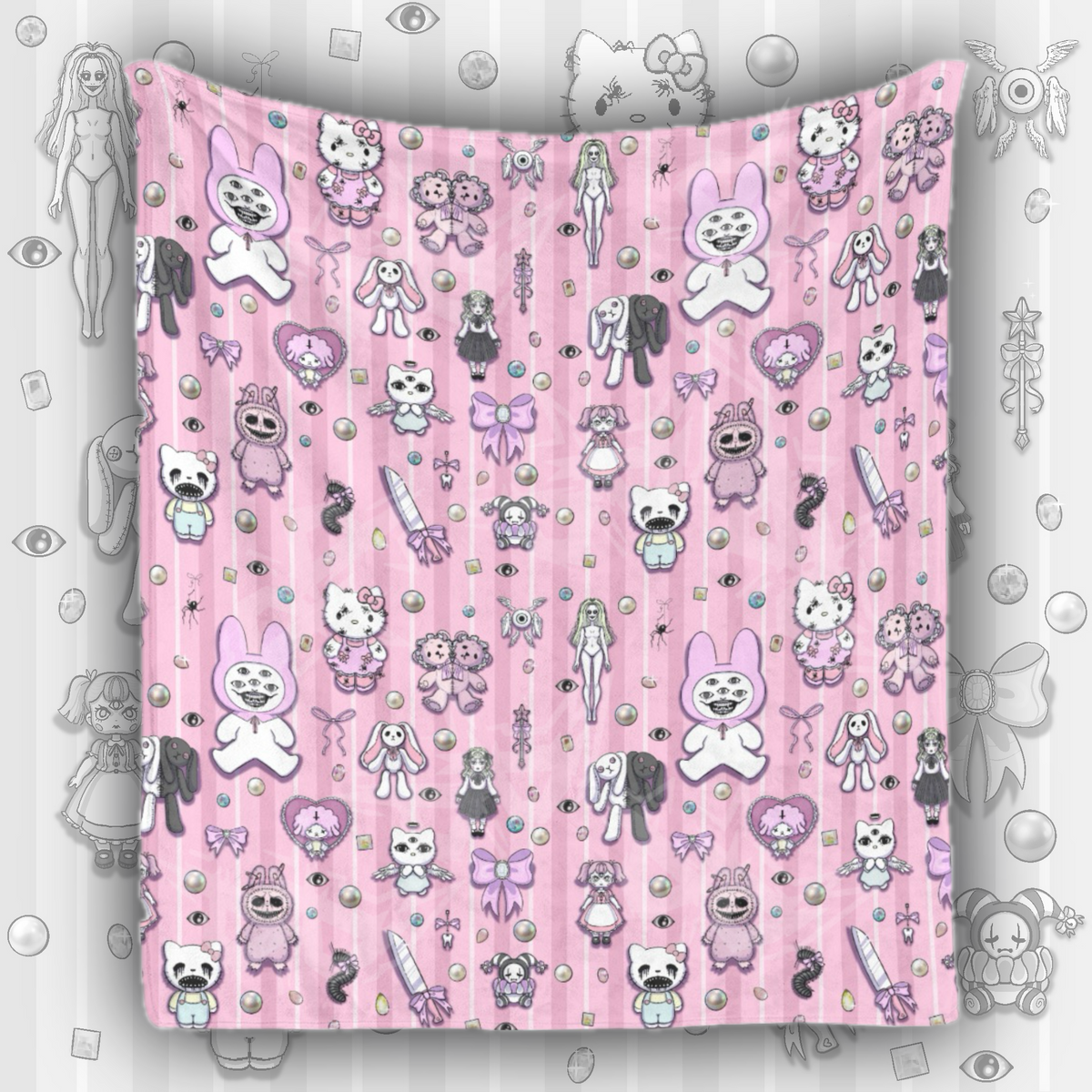 Bubblegum Horror Blanket
