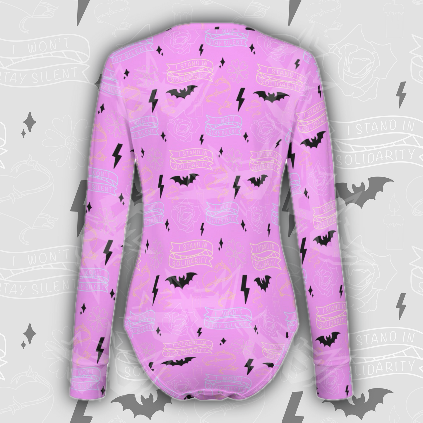 Solidarity L/S Onesie | Pink