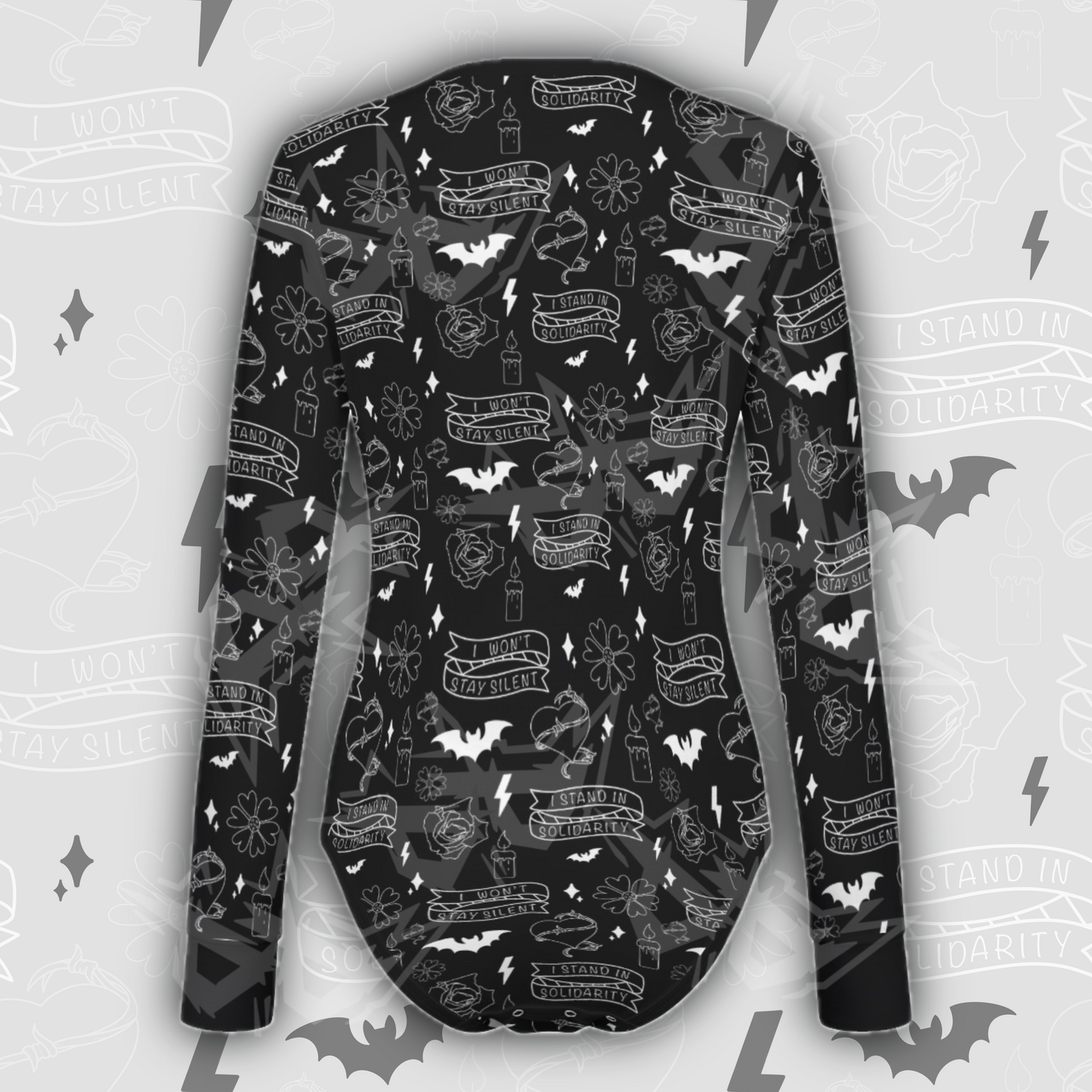 Solidarity L/S Onesie | Black