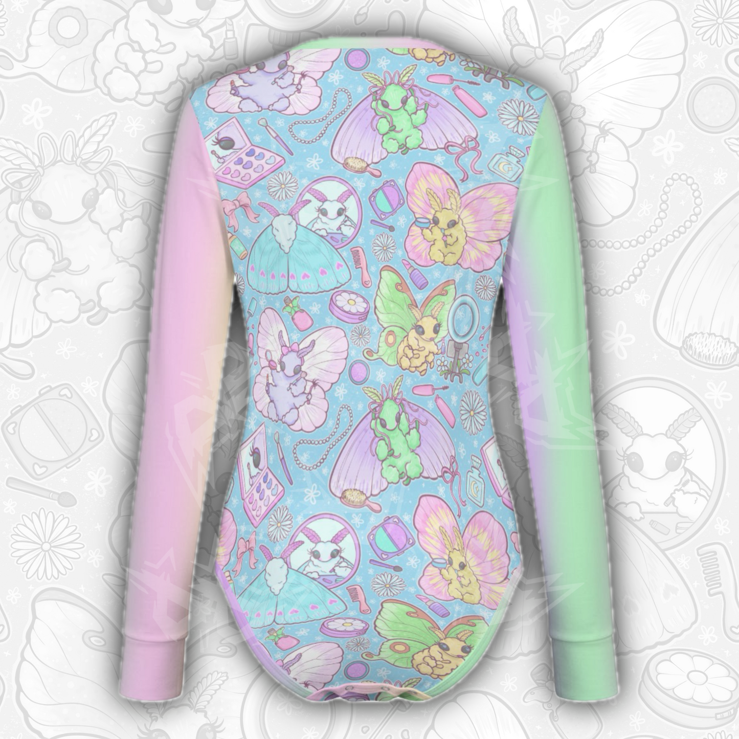 Makeup Moths L/S Onesie