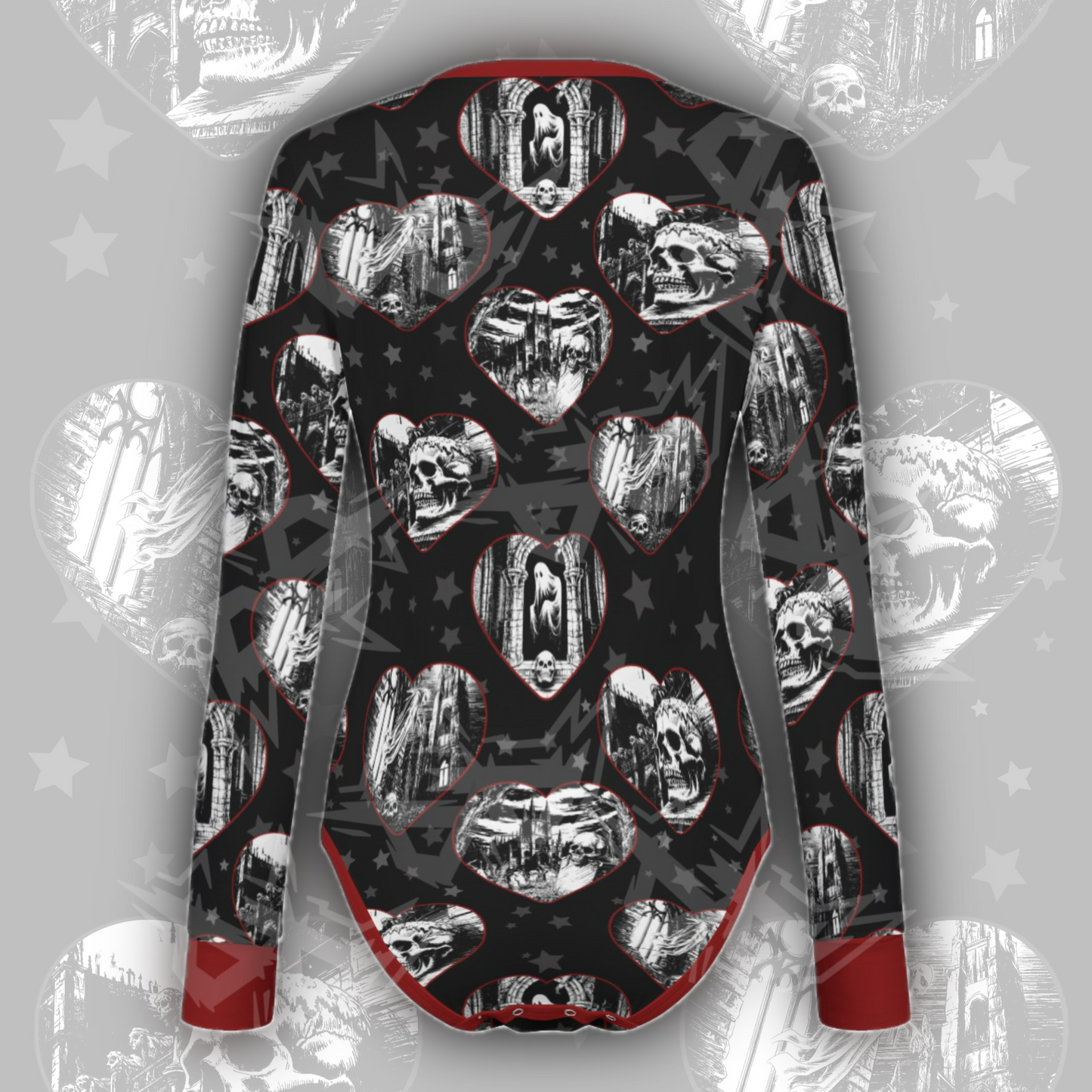 Dark Hearts L/S Onesie