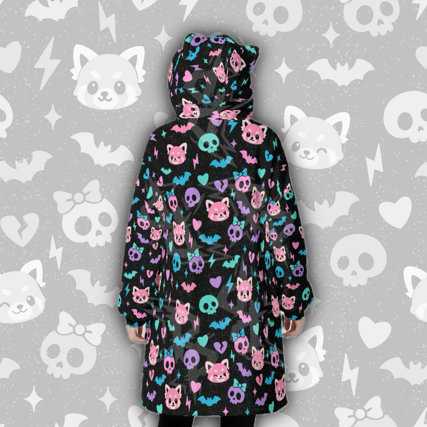 The Pastel Panic Hooded Blanket