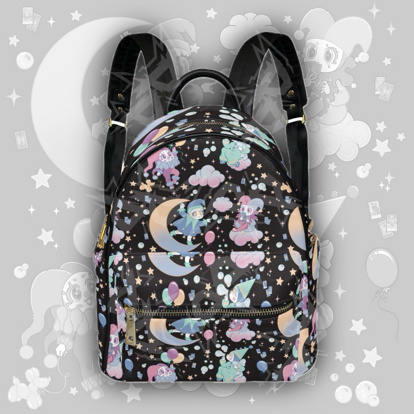 Cosmic Clowns Mini Backpack (B)