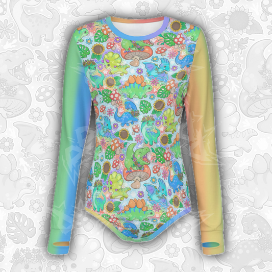 Cottagecore Dinos L/S Onesie