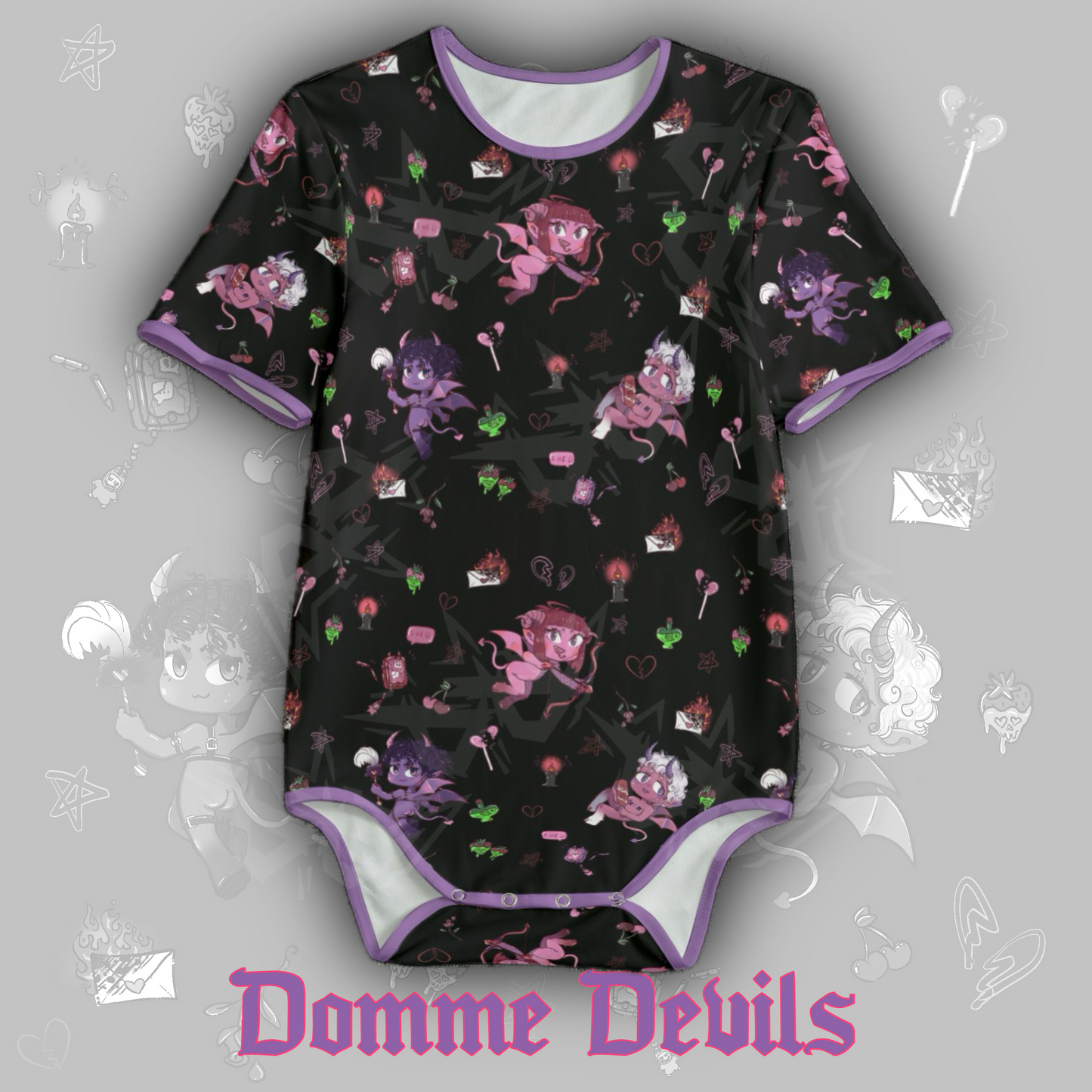 Domme Devils Onesie | Black
