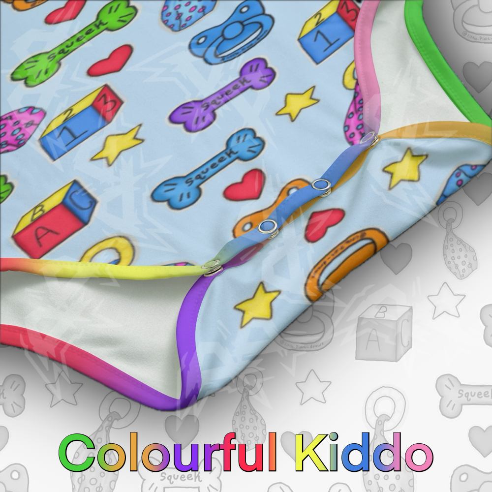 Colourful Kiddo Onesie | Blue