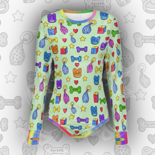 Colourful Kiddo L/S Onesie | Green