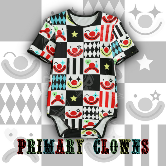 Primary Clowns Onesie