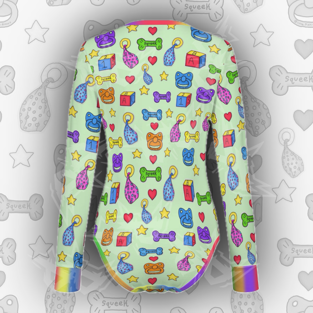 Colourful Kiddo L/S Onesie | Green
