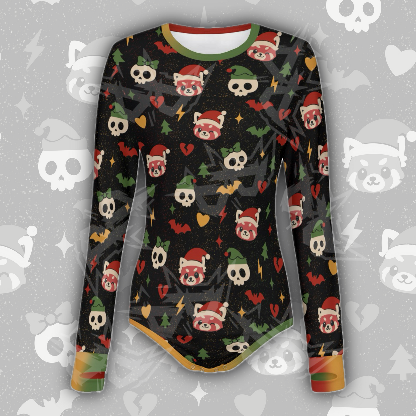 Pastel Panic Christmas L/S Onesie