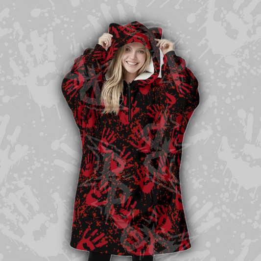 Blood Splatter Hooded Blanket
