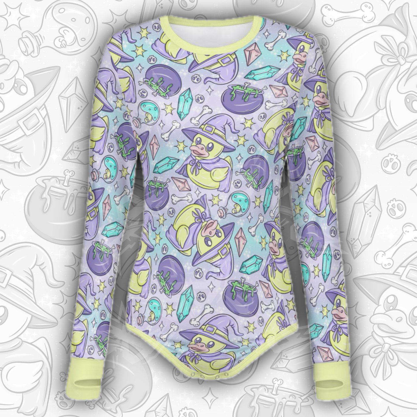 Duckies Cauldron L/S Onesie