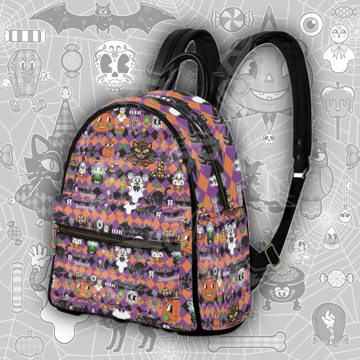 Vintage Halloween Mini Backpack