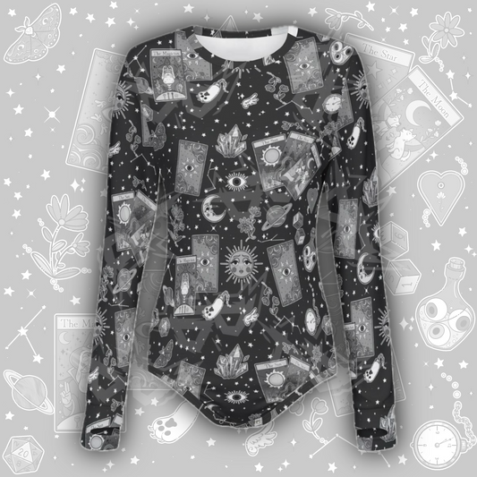 Cosmic Alignment L/S Onesie | Monochrome