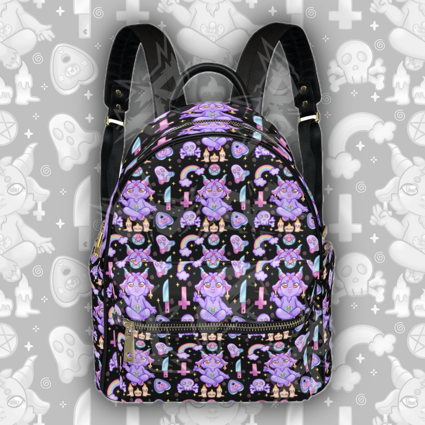 Pastel Baphomet Mini Backpack