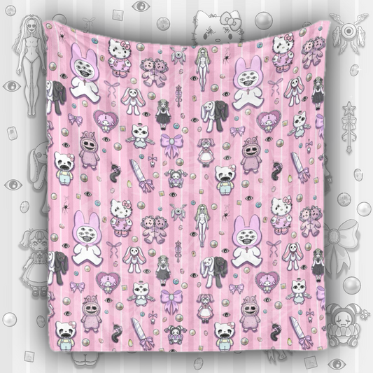 Bubblegum Horror Blanket