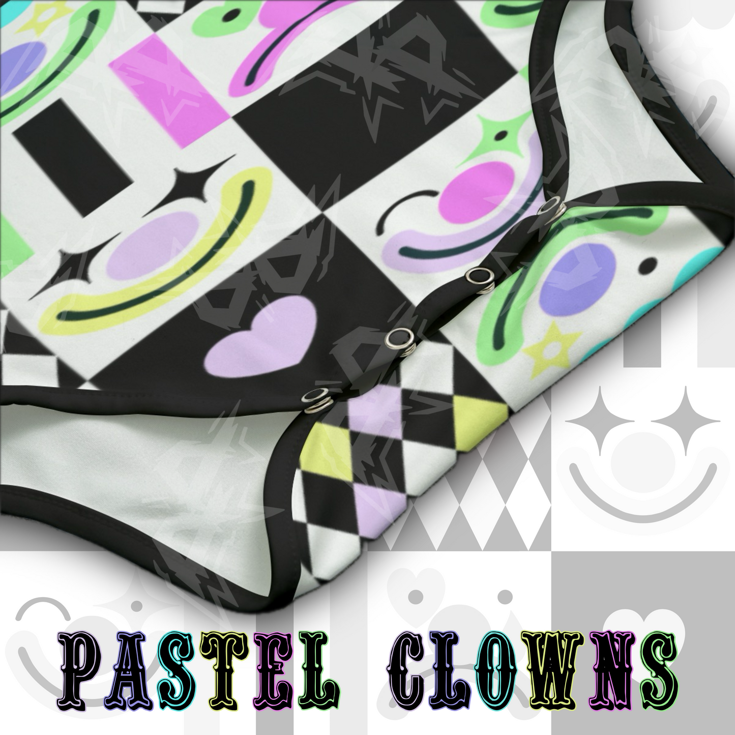 Pastel Clowns Onesie