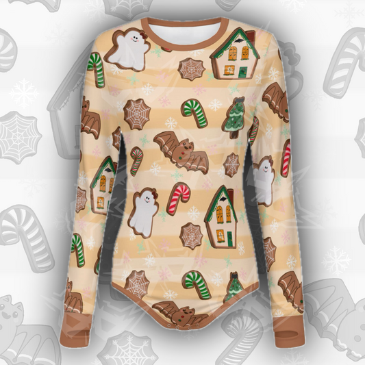 Gingerbread Ghouls L/S Onesie