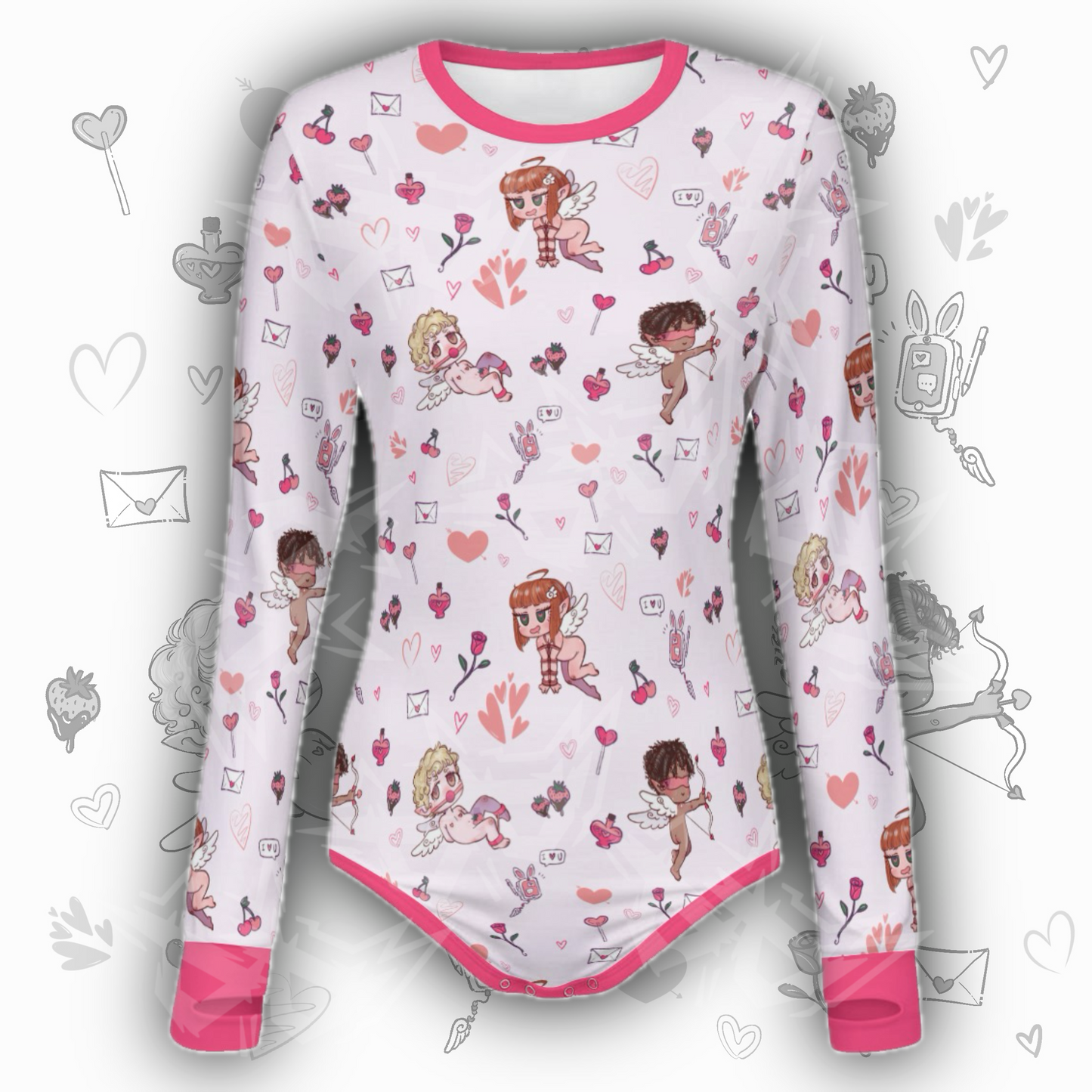 Kinky Cupids L/S Onesie