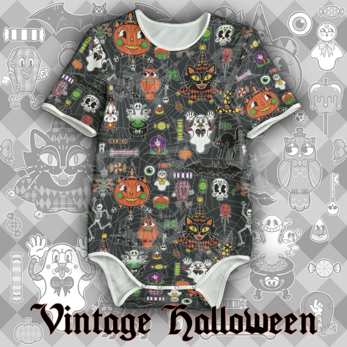 Vintage Halloween Onesie