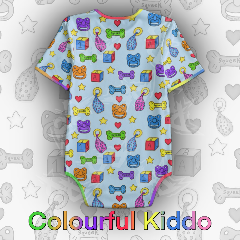Colourful Kiddo Onesie | Blue