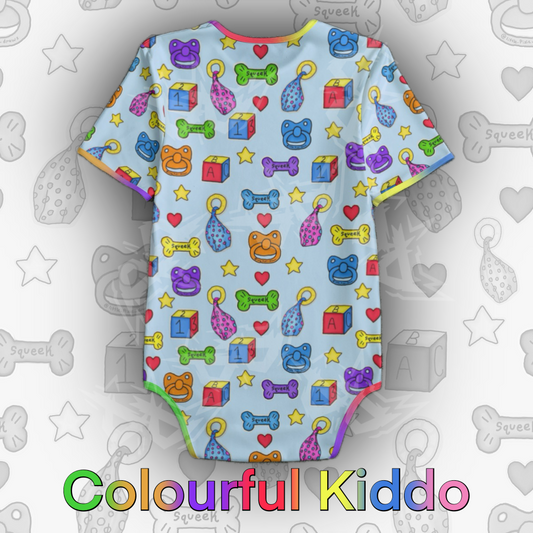 Colourful Kiddo Onesie | Blue