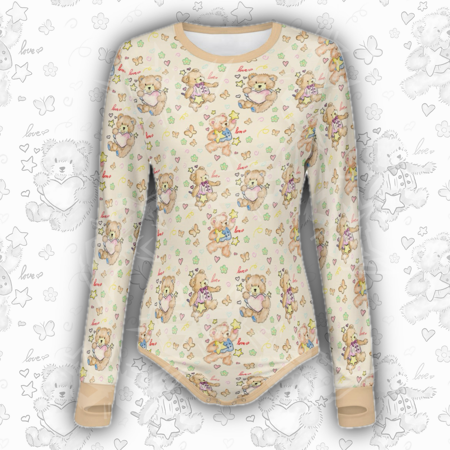 Vintage Bears L/S Onesie