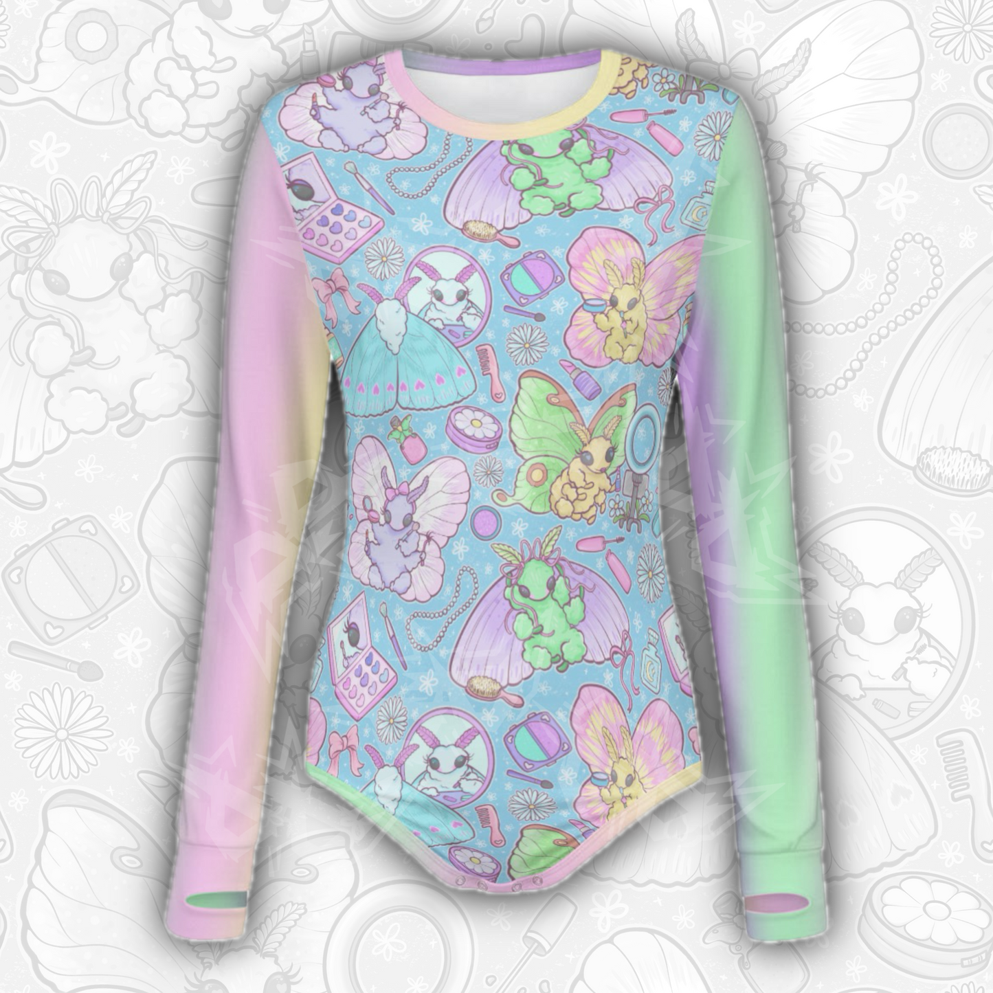 Makeup Moths L/S Onesie