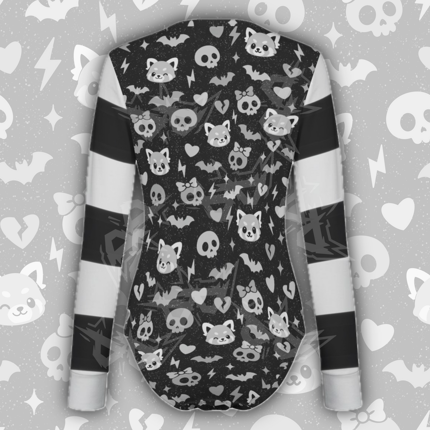 Pastel Panic L/S Grayscale Onesie