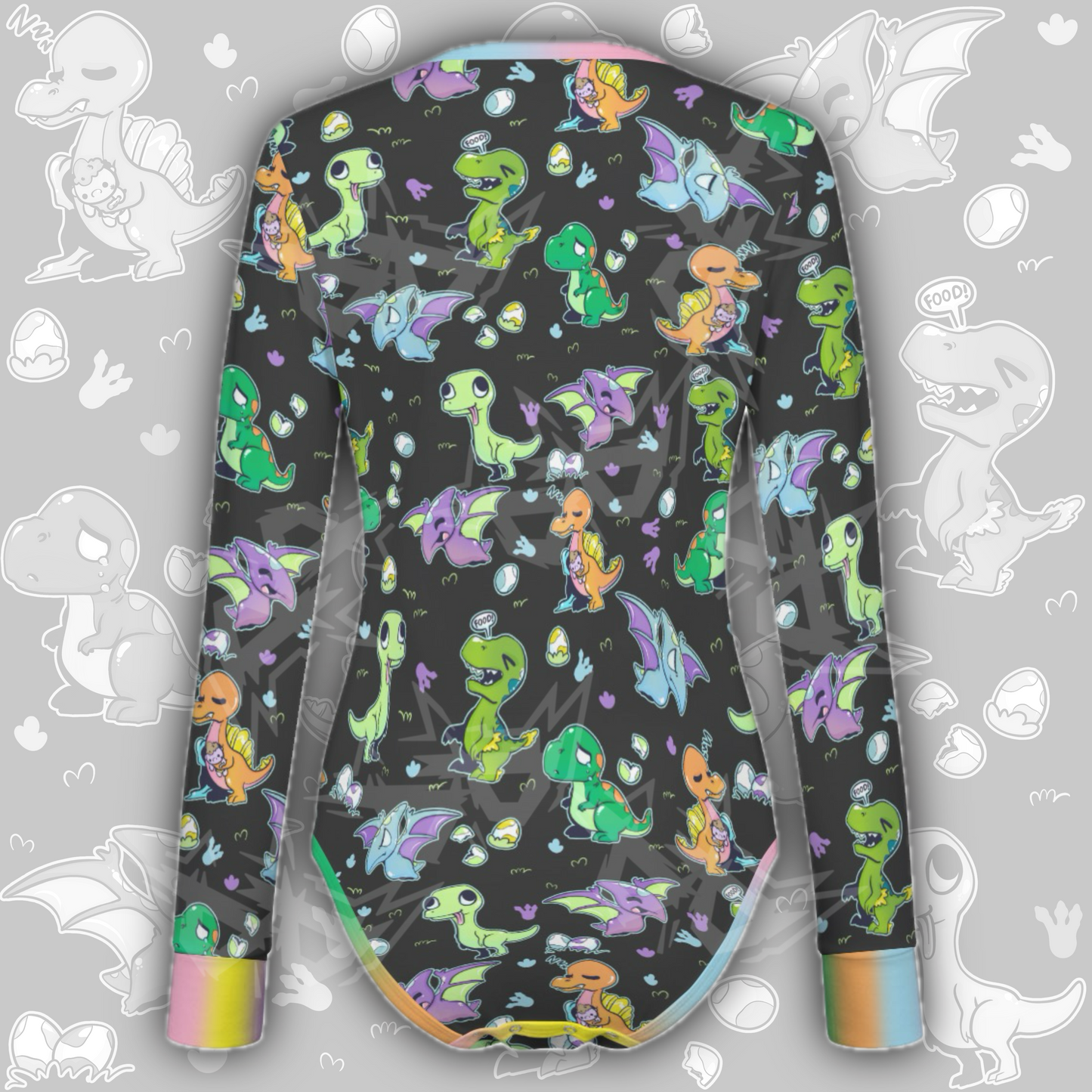 Communication Dinos L/S Onesie