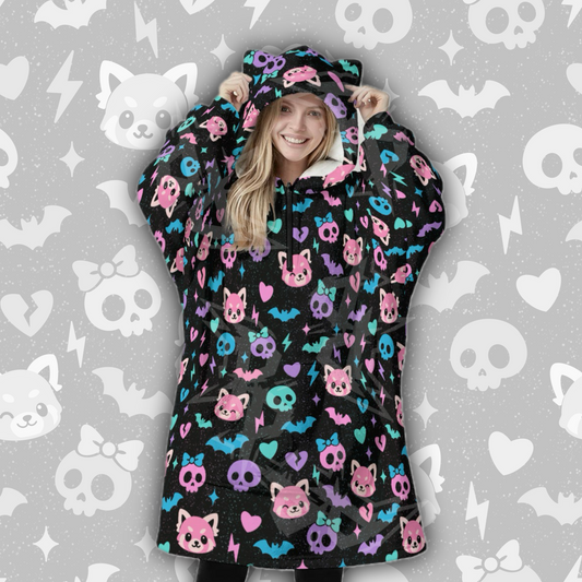 The Pastel Panic Hooded Blanket