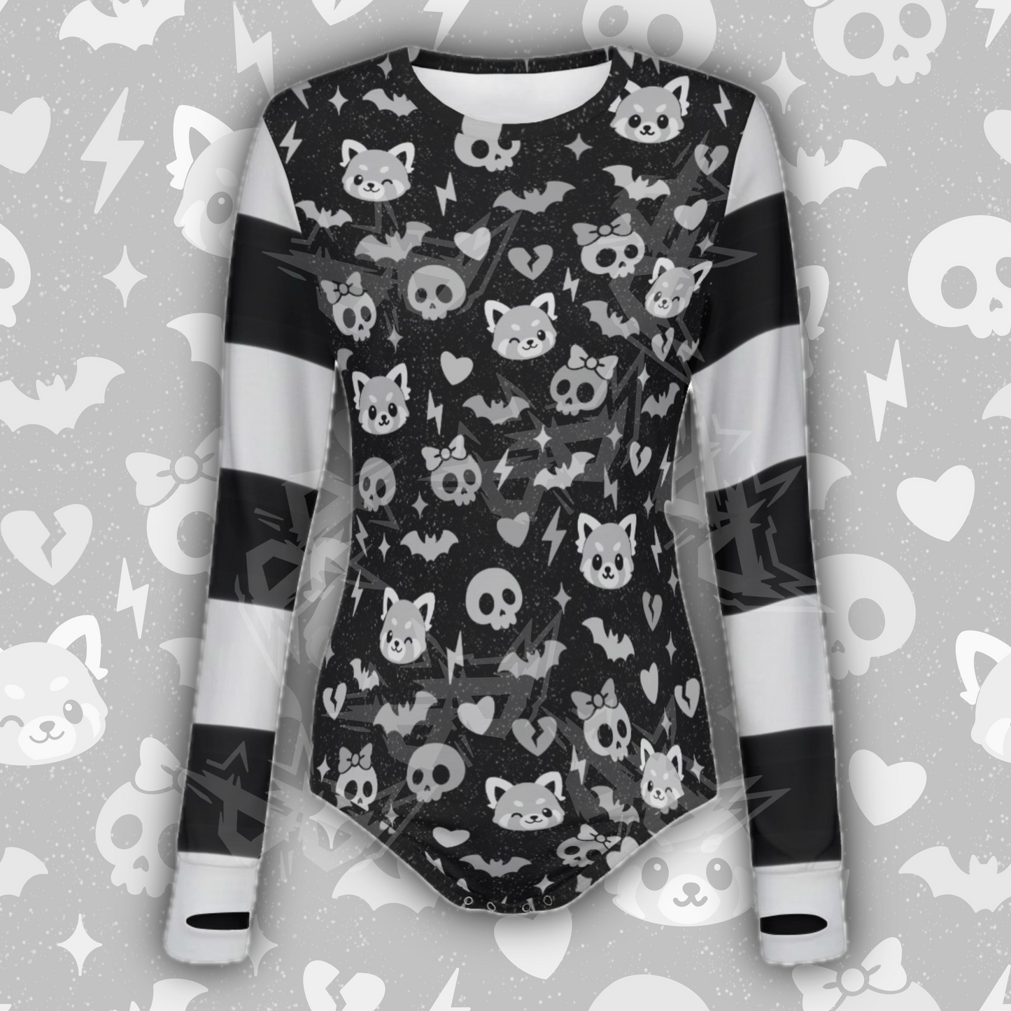 Pastel Panic L/S Grayscale Onesie