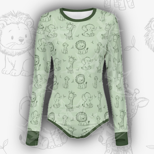 Safari Sketch L/S Onesie
