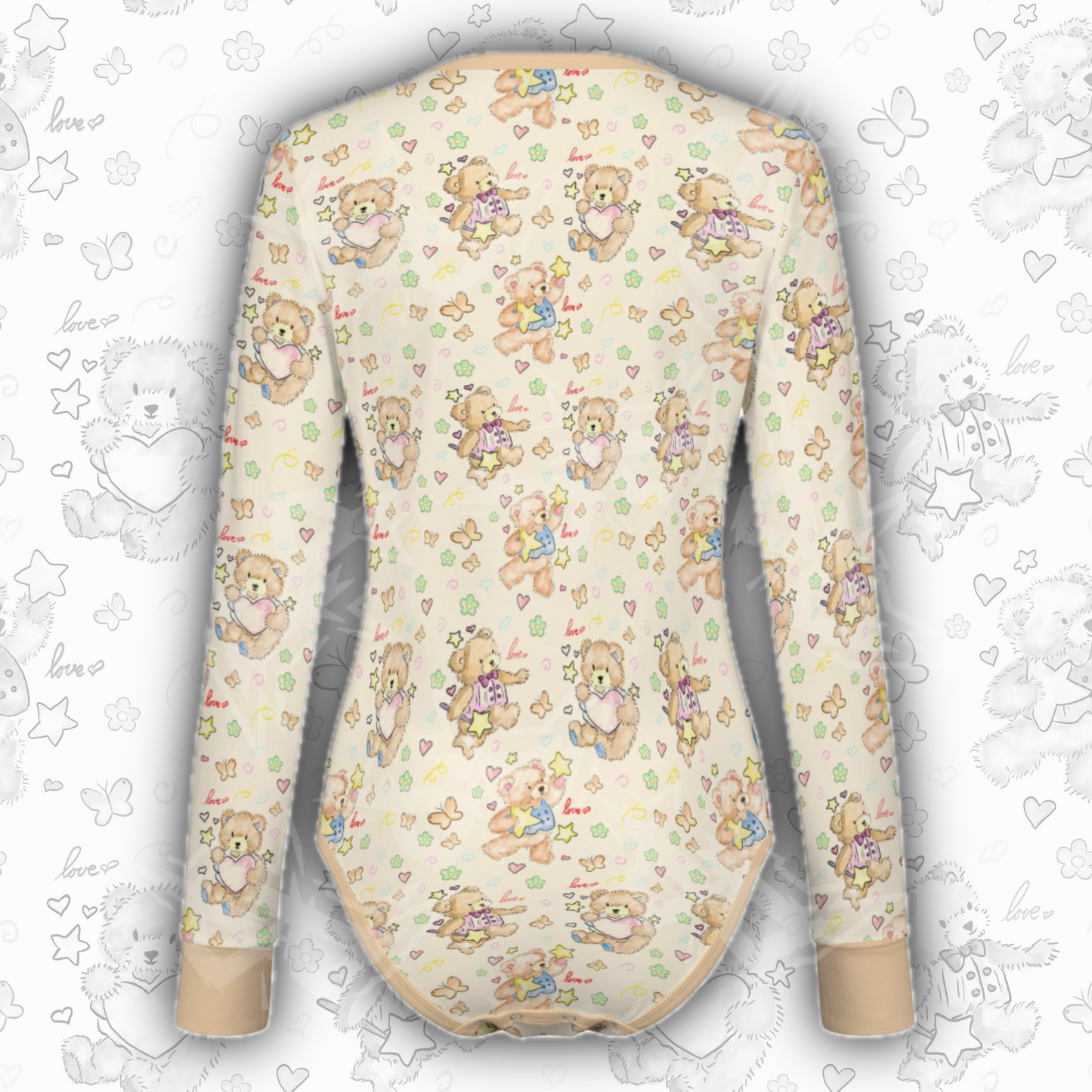 Vintage Bears L/S Onesie