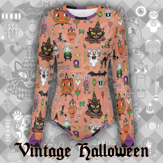 Vintage Halloween L/S Onesie