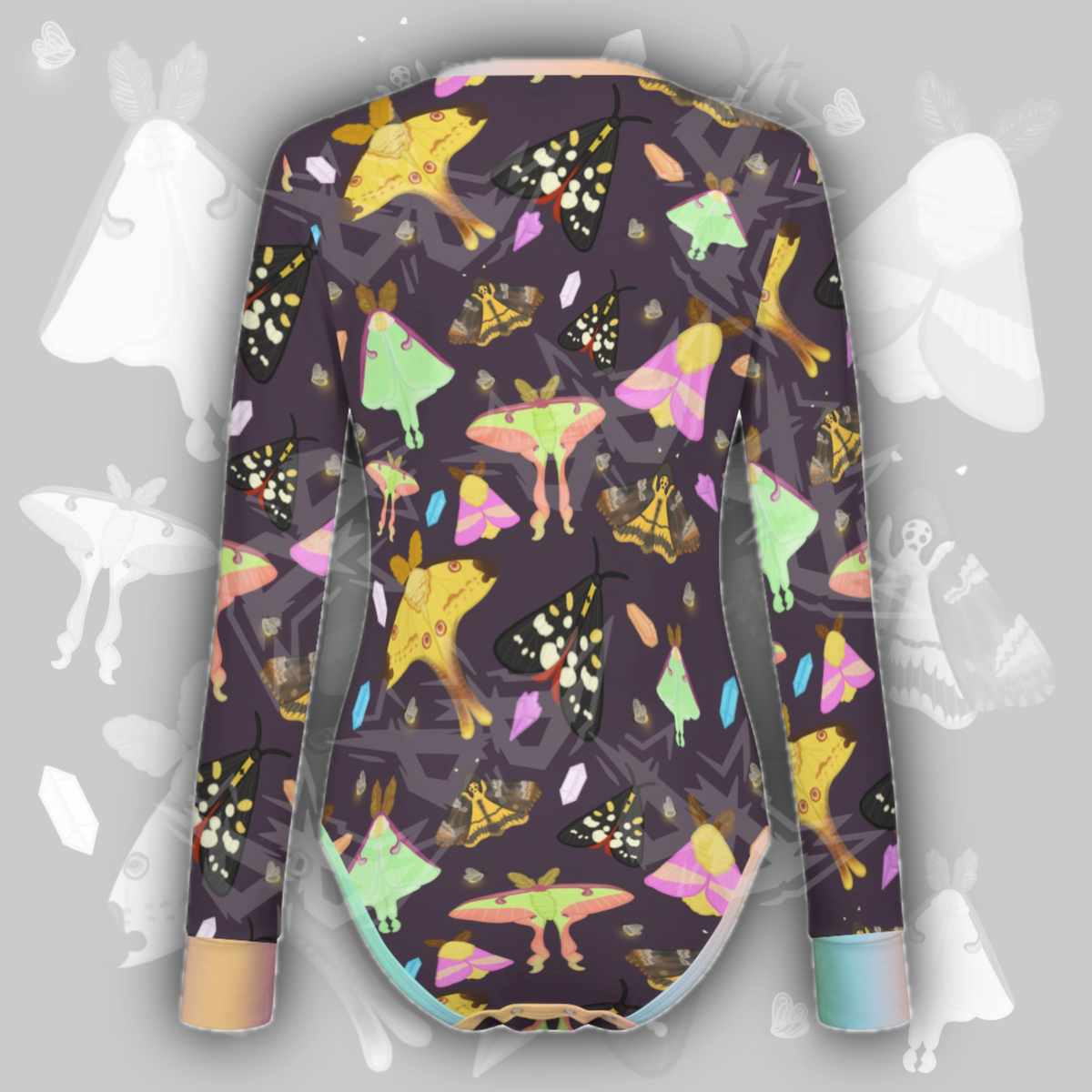 Moth Magic L/S Onesie