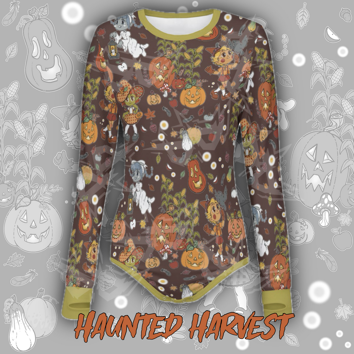 Haunted Harvest L/S Onesie
