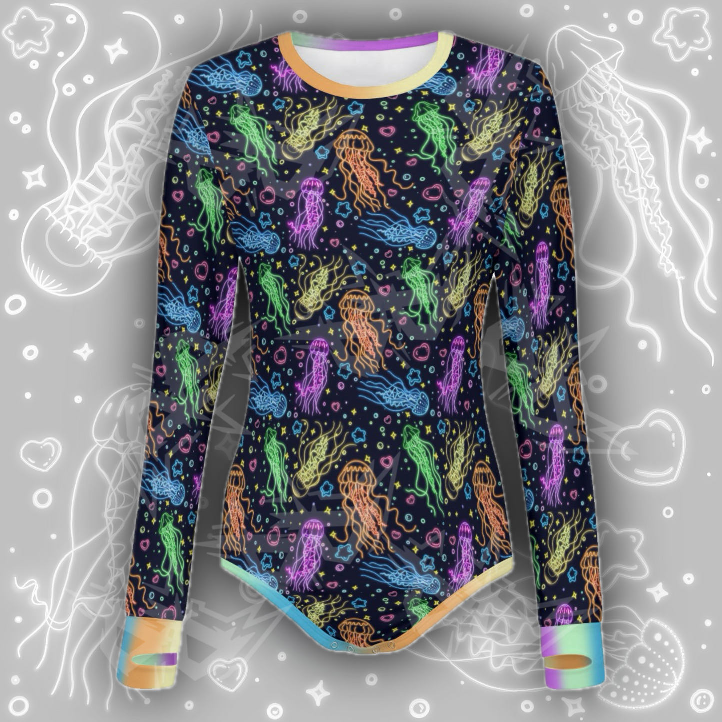Neon Jellies L/S Onesie