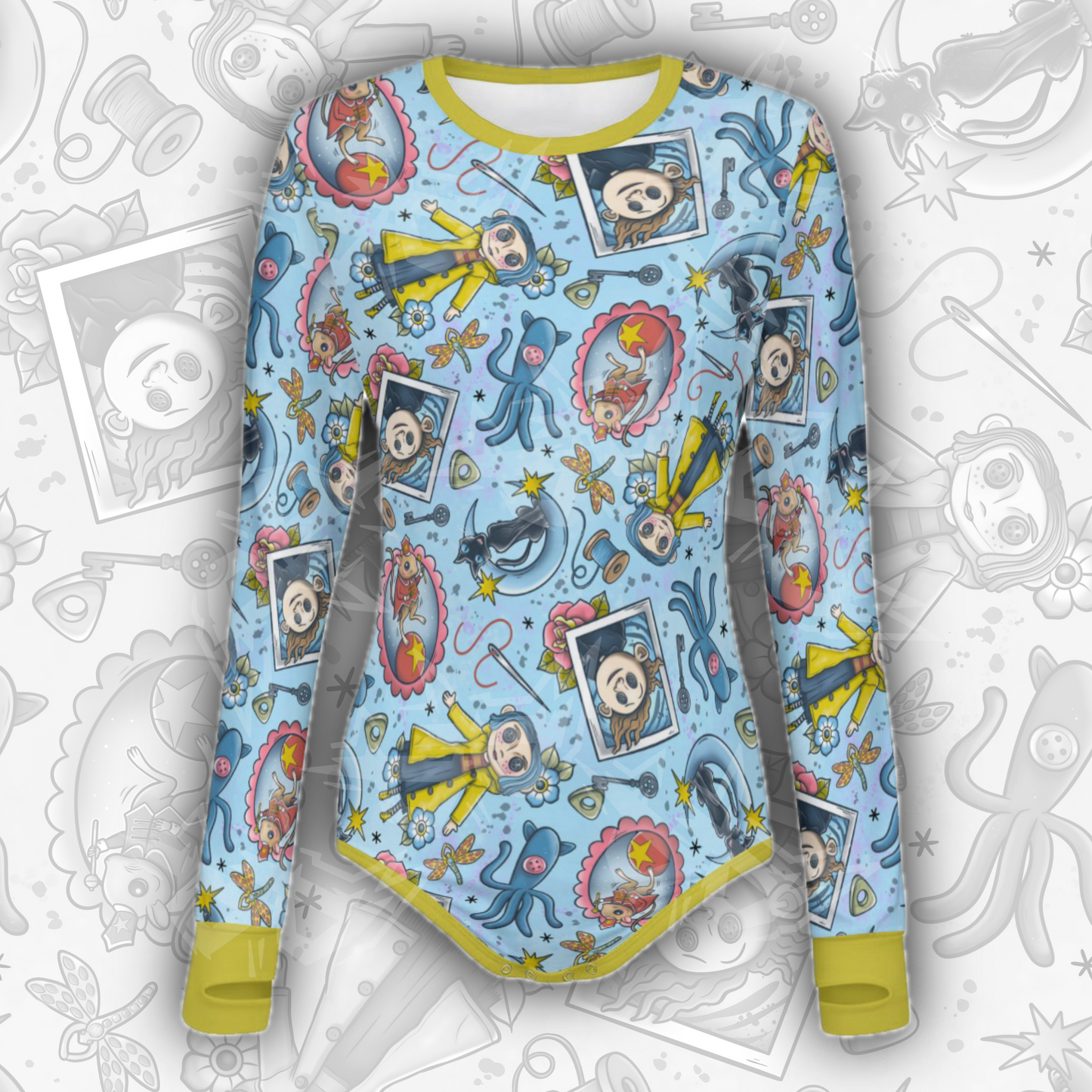 Button Eyes L/S Onesie