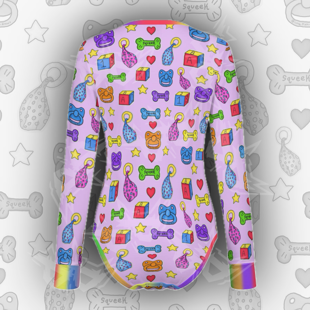 Colourful Kiddo L/S Onesie | Purple