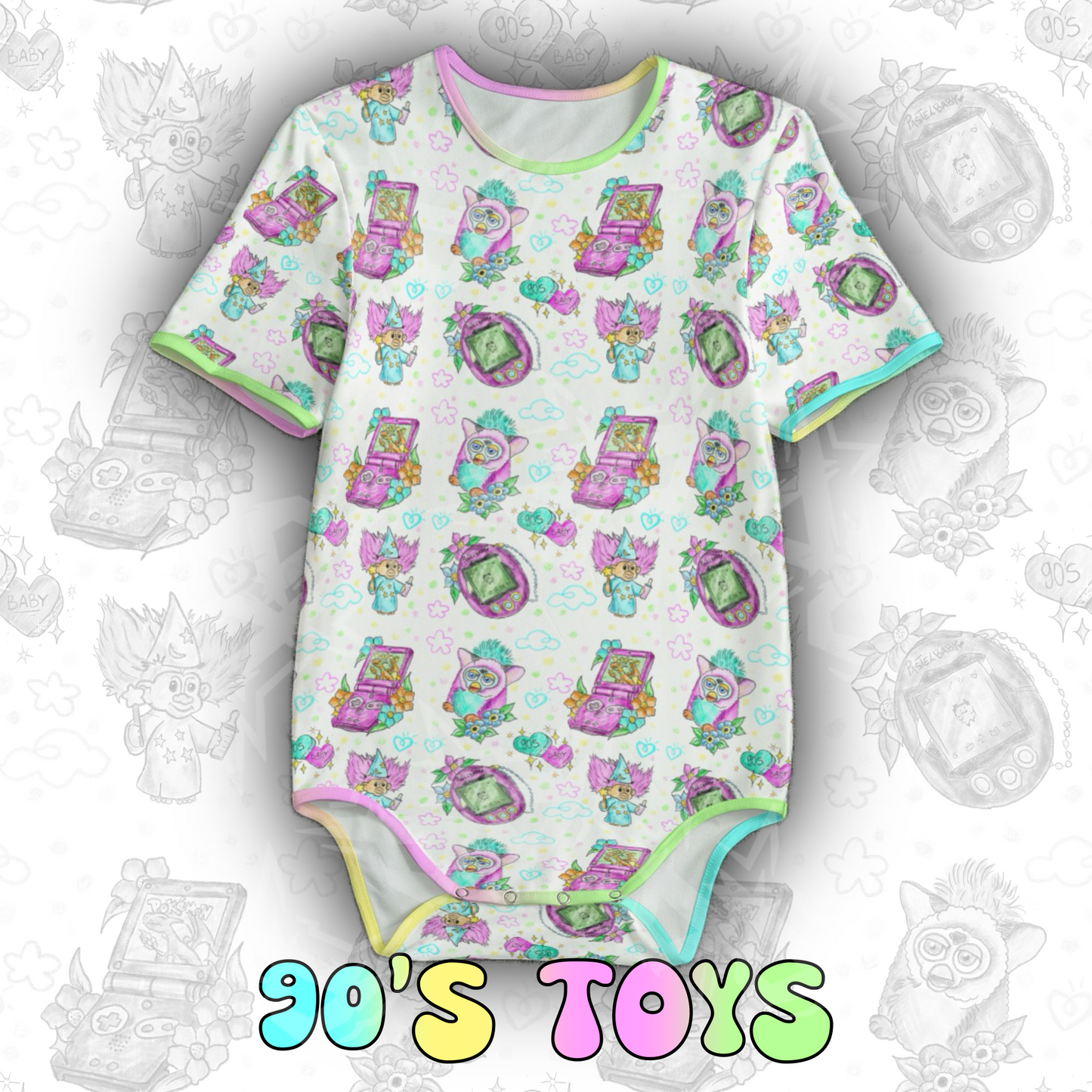 90’s Toys Onesie