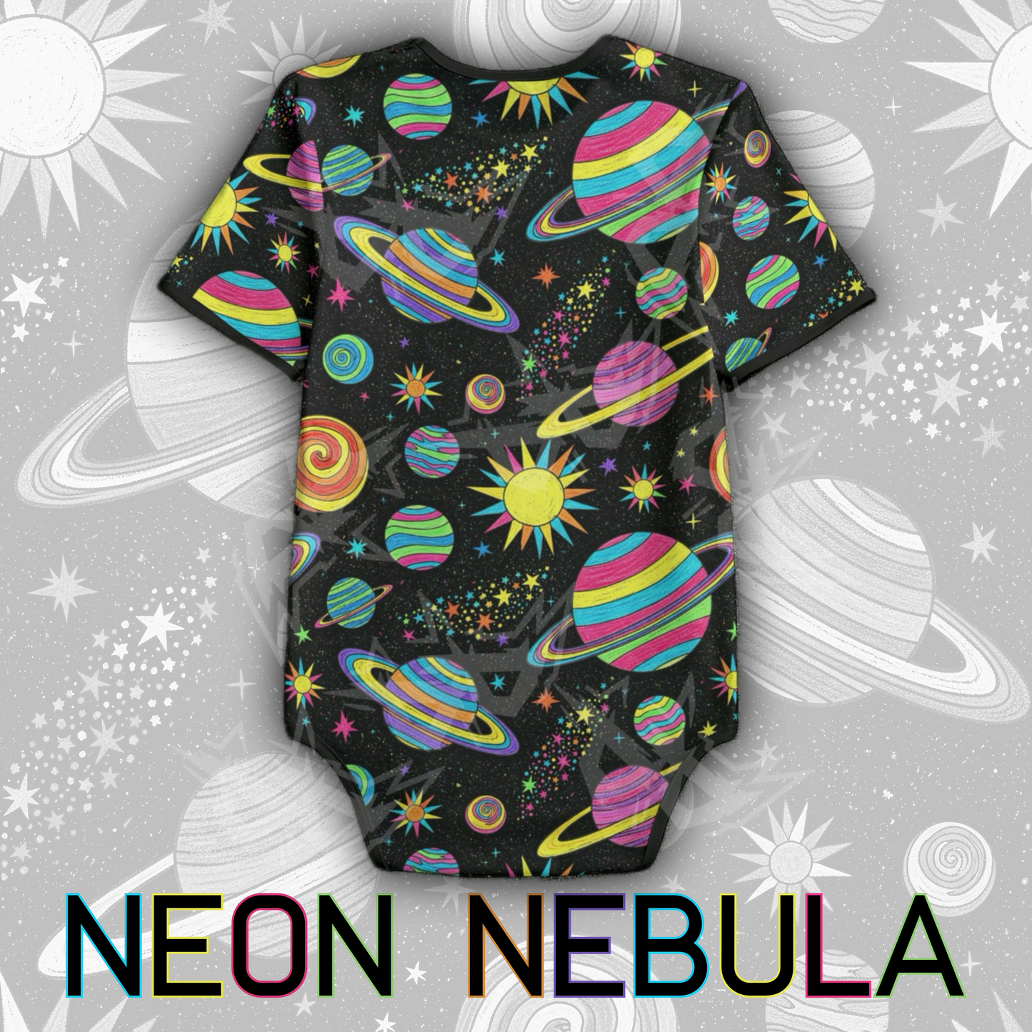Neon Nebula Onesie