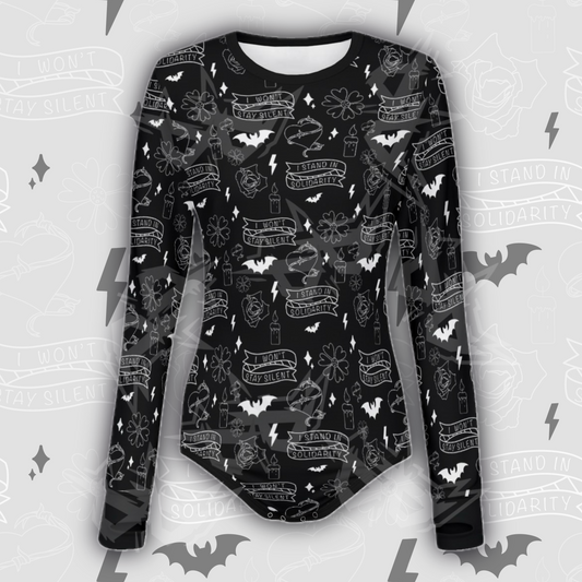 Solidarity L/S Onesie | Black