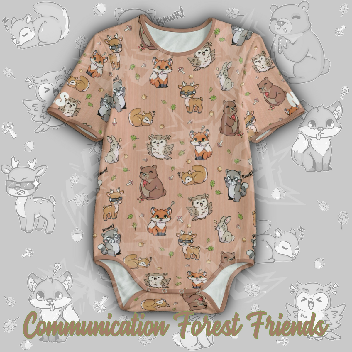 Communication Forest Friends Onesie