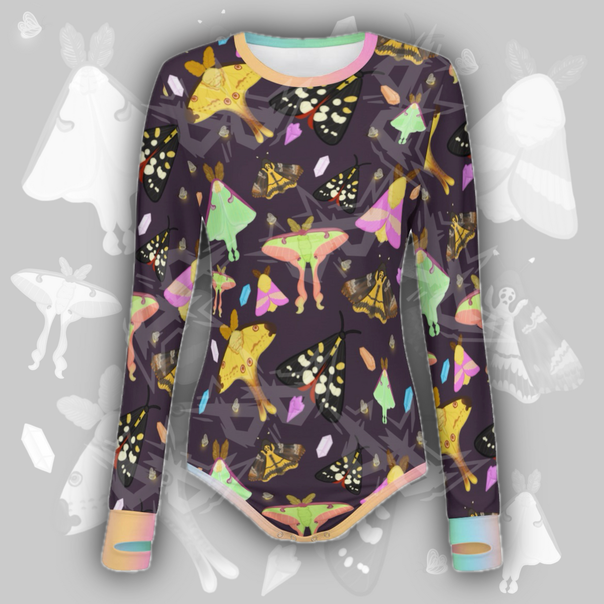 Moth Magic L/S Onesie