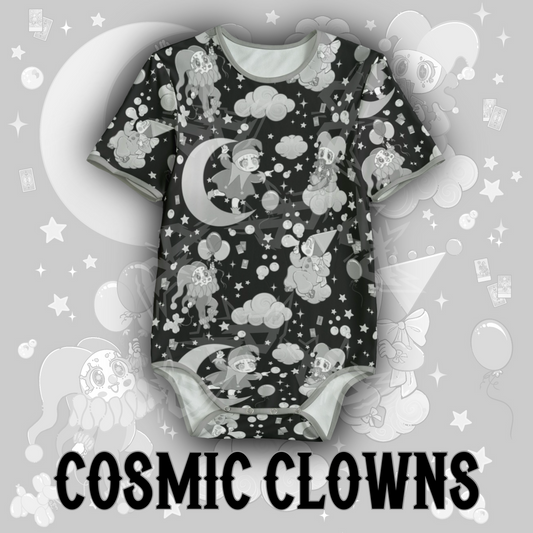 Cosmic Clowns Onesie | Grey