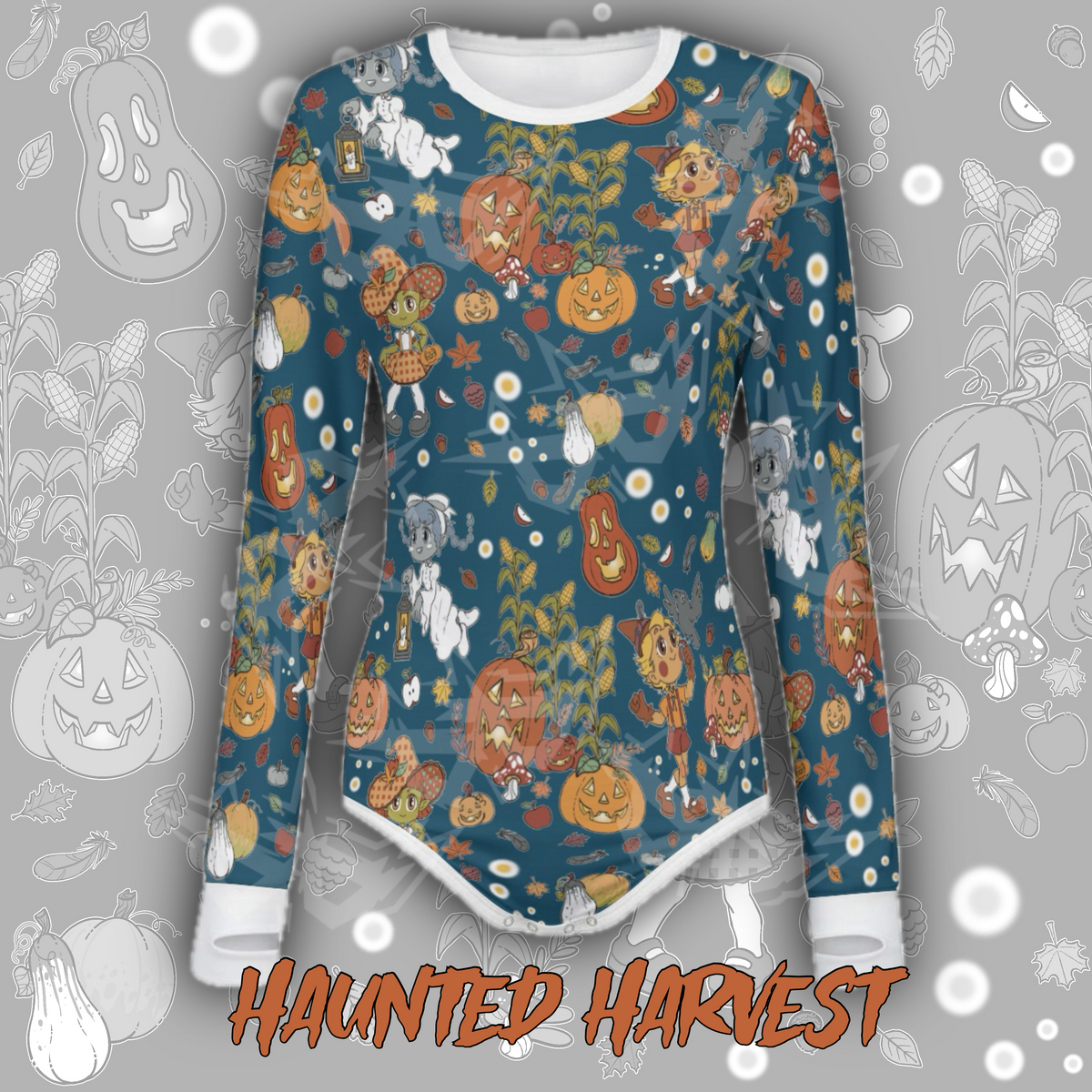 Haunted Harvest L/S Onesie