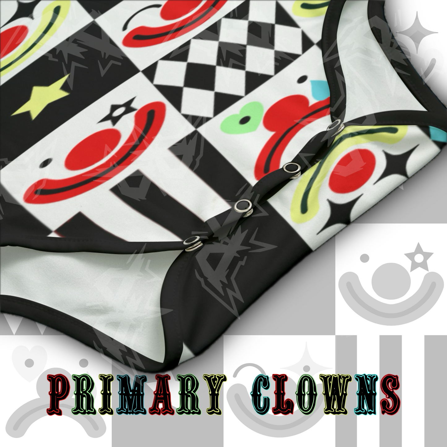 Primary Clowns Onesie